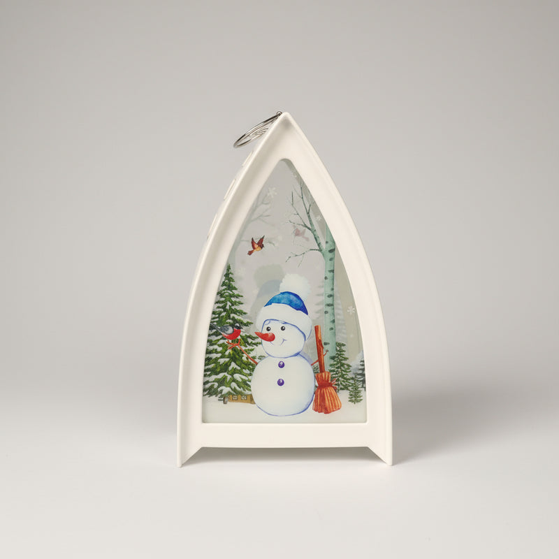 Snowman Tringle Shaped Lantern LED Light For Decoration - For Indoor Use - Project M Shop