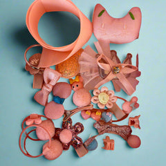 Ballerina Pink Hair Clip Set - 18 Pcs Cute Accessories for Girls - Project M Shop