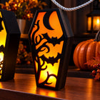 Coffin Style Scary Halloween Light Box - Set of 3 | Spooky Decor - thumbnail 4