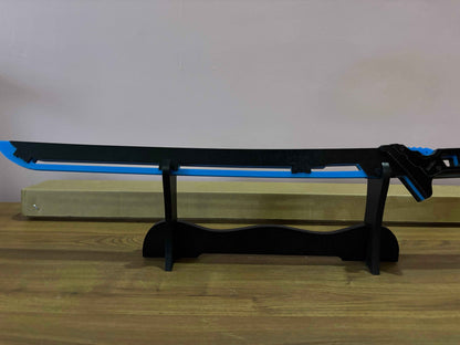 Led Light Glowing Chinese Style Katana Wooden Sword - Blue Color - Project M Shop