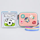 Cartoon Charm Sling Bag + Dual Lens 40MP Kids Camera Combo - thumbnail 14