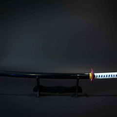 Tomioka Giyuu Blue LED Katana – Blue Demon Slayer-Inspired Glowing Sword