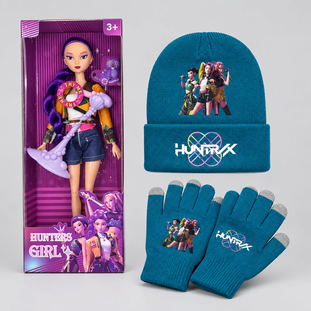 K-Pop Demon Hunter HUNTR/X Musical Doll + Beanie & Gloves Combo - photo 14