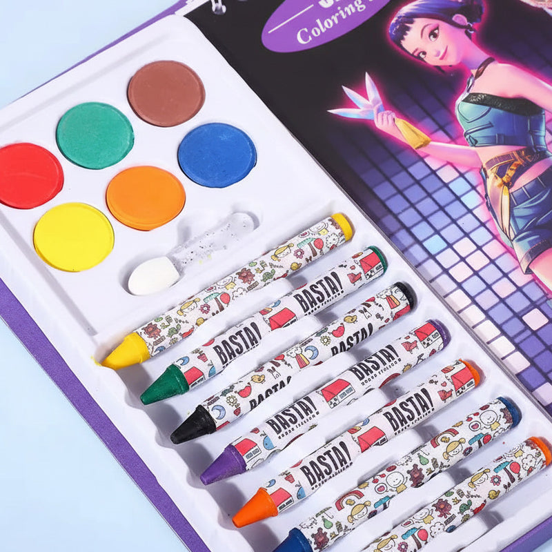 K-Pop Demon Hunter Huntrx Coloring, Drawing and Doodle Book - Project M Shop