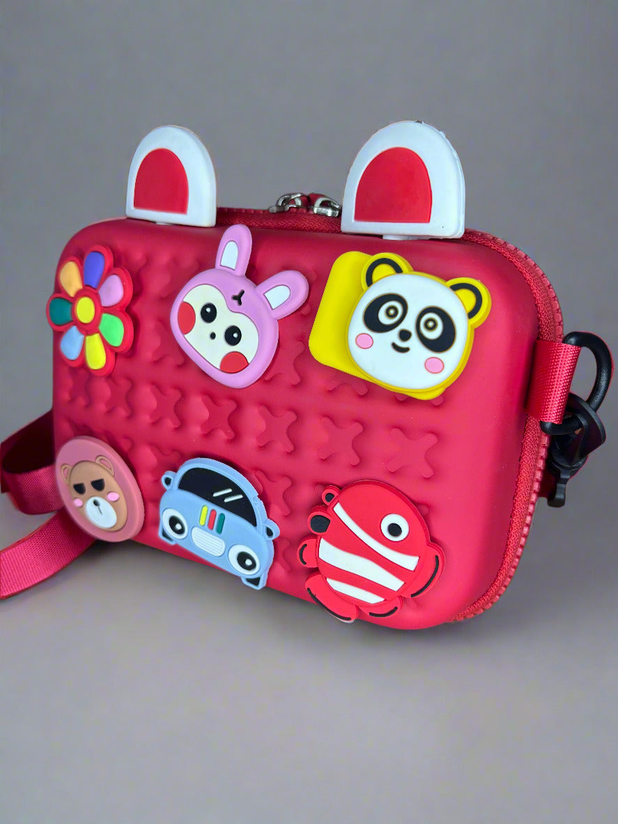 Cartoon Charm Sling Bag for Teens – Trendy Everyday Bag