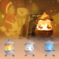 Bunny Carousel Night Lamp - Rotating LED Night Light - Project M Shop