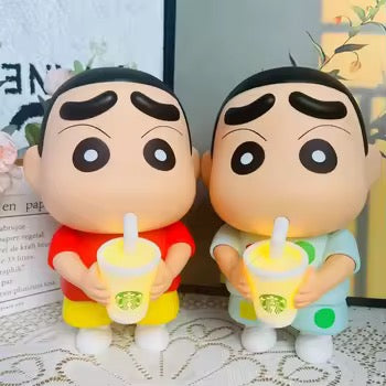 Shinchan Figure With LED Night Light Lamp