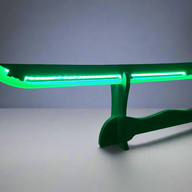 Led Light Glowing Chinese Style LED Katana Swords - Green Color for Gifts and Decorations - Project M Shop