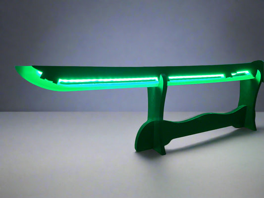 Led Light Glowing Chinese Style LED Katana Swords - Green Color for Gifts and Decorations - Project M Shop