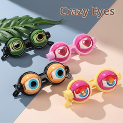 Children Horror Eyeball Dropping Glasses Funny Prank Toy - Novelty Gift For Halloween
