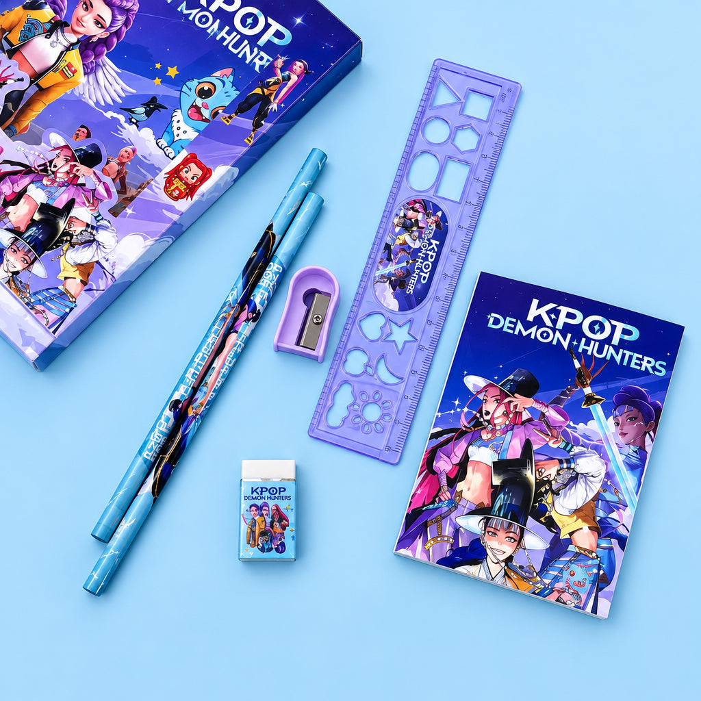 K-Pop Demon Hunter Cartoon School Supply Stationery Set | HUNTR/X Merch India - photo 3