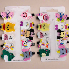 Set of 2 Cartoon Animal Hair Clips for Girls - Cute and Fun Accessories - Project M Shop