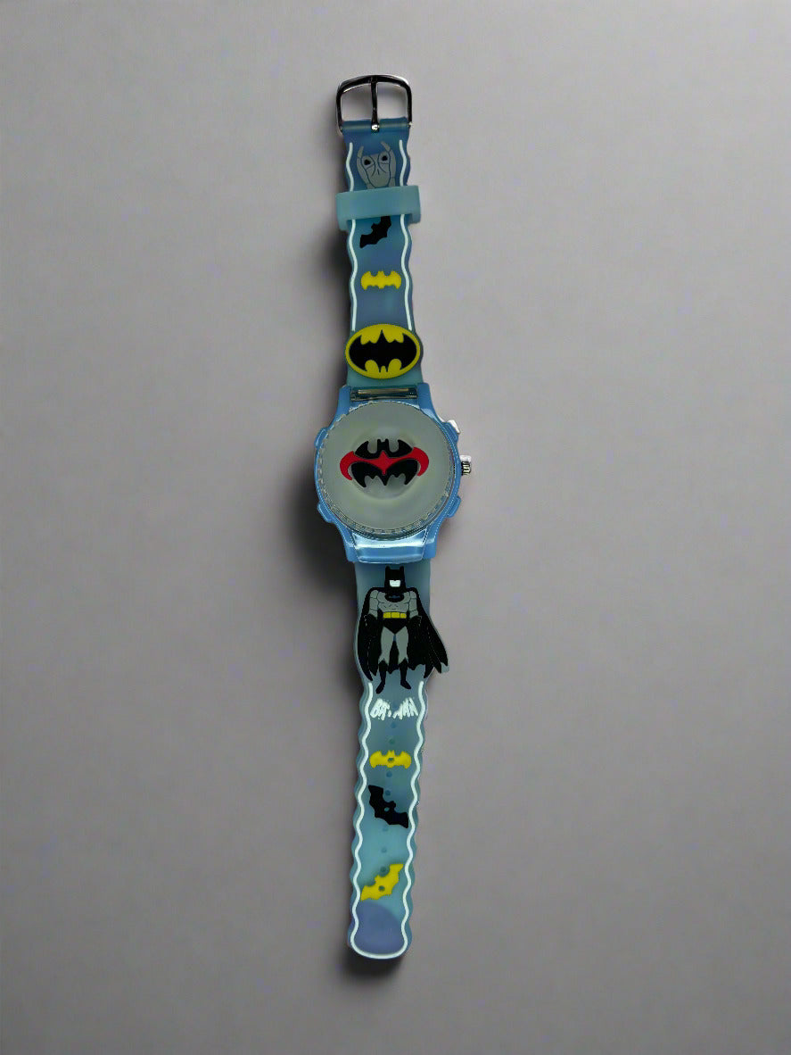 Cartoon style spinning and glowing analog watches for kids - 1 Piece (Random Color) - Project M Shop