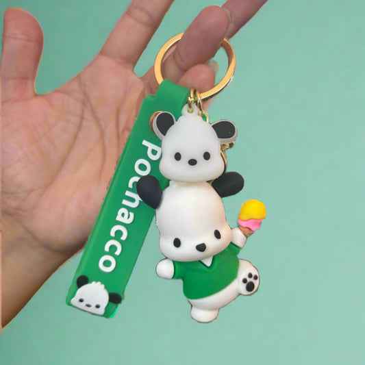 Pochacco PVC Keychain - High Quality 3D PVC Keychain with Strap - Project M Shop