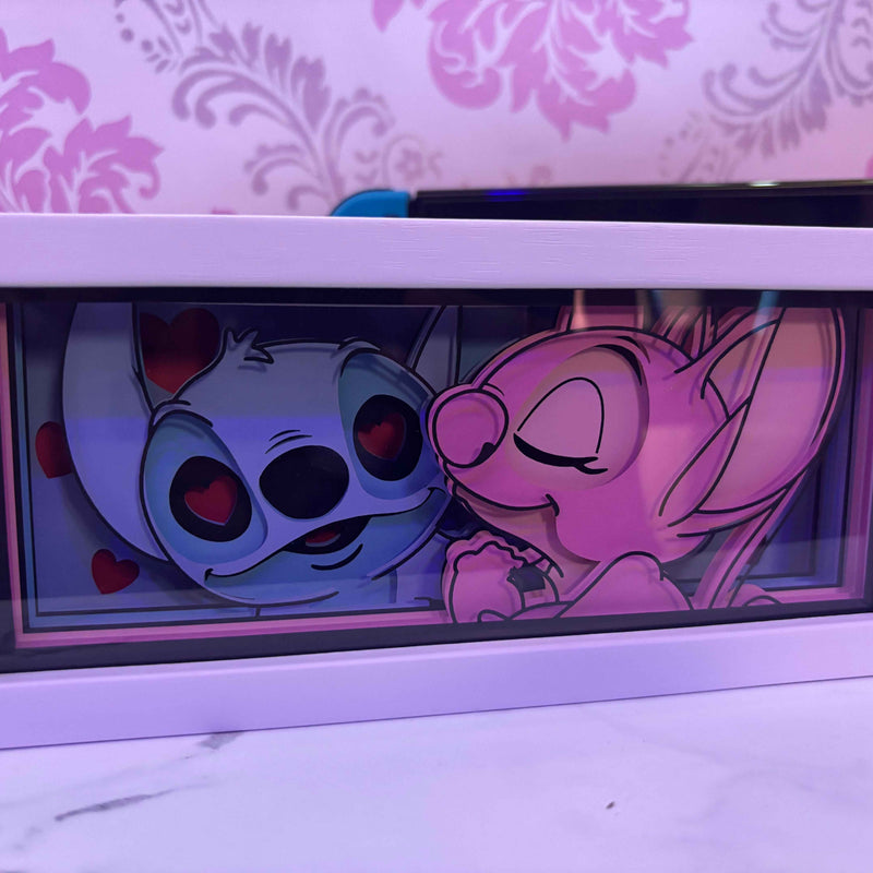 Stitch Love Handmade LED Lamp - Unique Paper Crafted Lighting Decor - Project M Shop