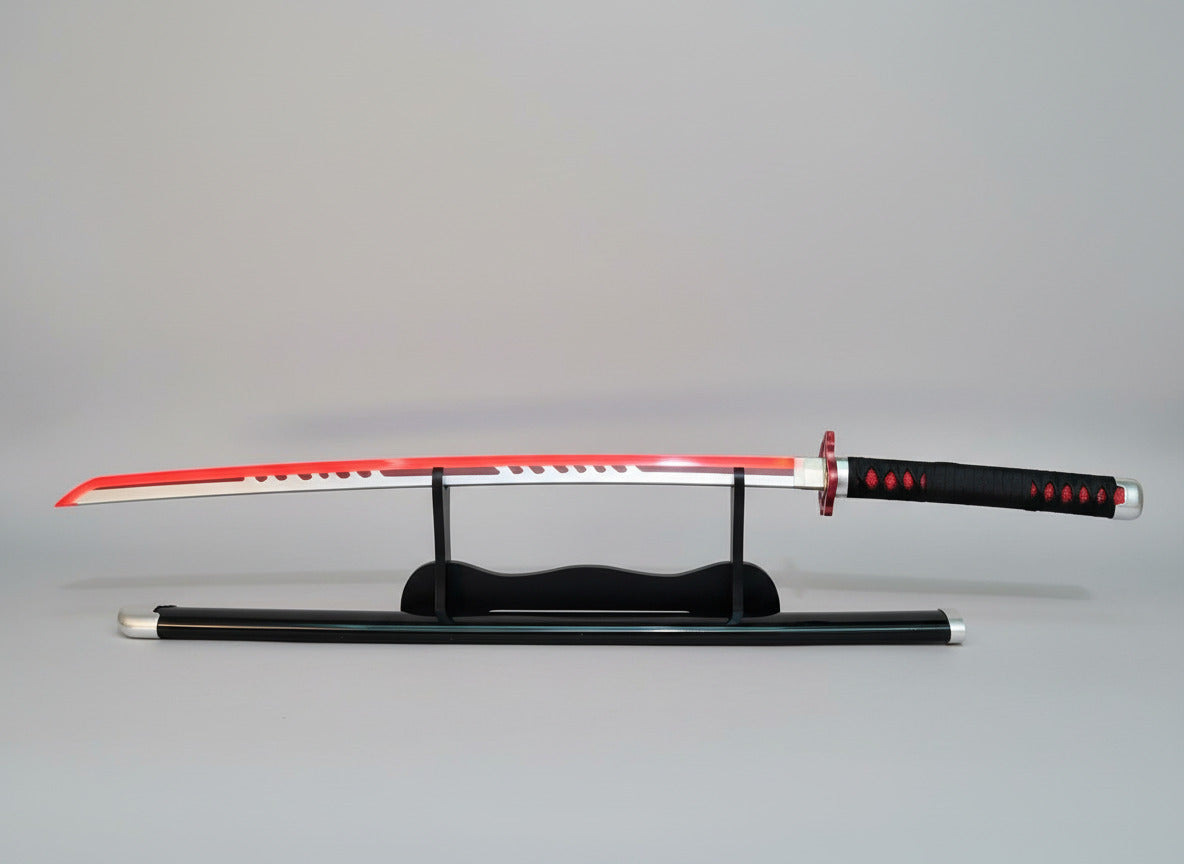 Rengoku Katana - 104 CM Full Length Flaming Nichirin Red LED Katana from Demon Slayer