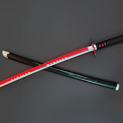 Rengoku's Flaming Nichirin Red LED 104 CM Full Length katana - Demon Slayer katana - Project M Shop