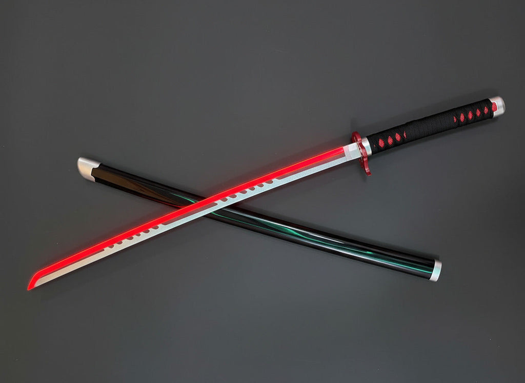 Rengoku's Flaming Nichirin Red LED 104 CM Full Length katana - Demon Slayer katana - Project M Shop