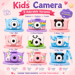Kids 40MP 1080p Digital Camera - IPS HD Screen Toy with Dual Back and Selfie Camera, Video, Music, and Games