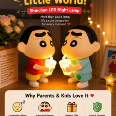 Shinchan Figure With LED Night Light Lamp