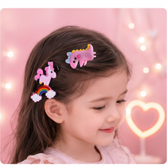 Shark & Ice-Cream Hair Clips – 10 PCs Fun Mix Set