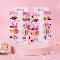 Shark & Ice-Cream Hair Clips – 10 PCs Fun Mix Set