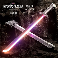 Color Changing LED Sparkling Knight Sword With Mist Spray - For 3+ year Age - Project M Shop