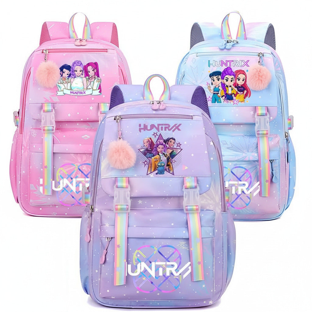 K-Pop Demon Hunter Huntrx X Saja Boys School Bags