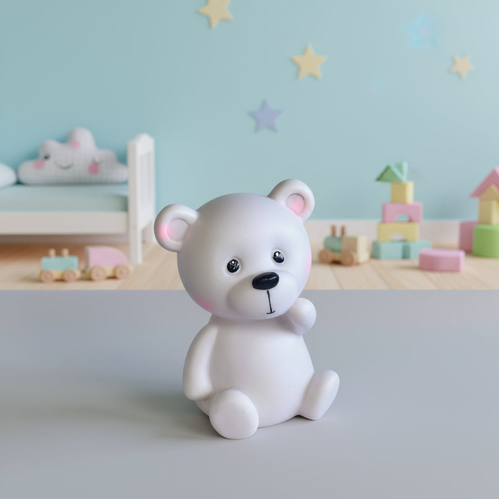 Cute Bear Shaped Creative Silicon Plastic Night Light For Kids - Project M Shop