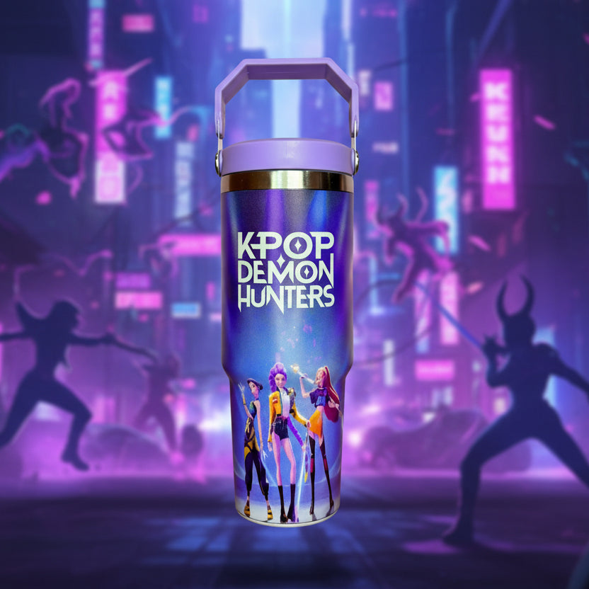 K-Pop Demon Hunter Huntrx Stainless Steal Tumbler - 900 ML Demon Hunter Cup - Project M Shop