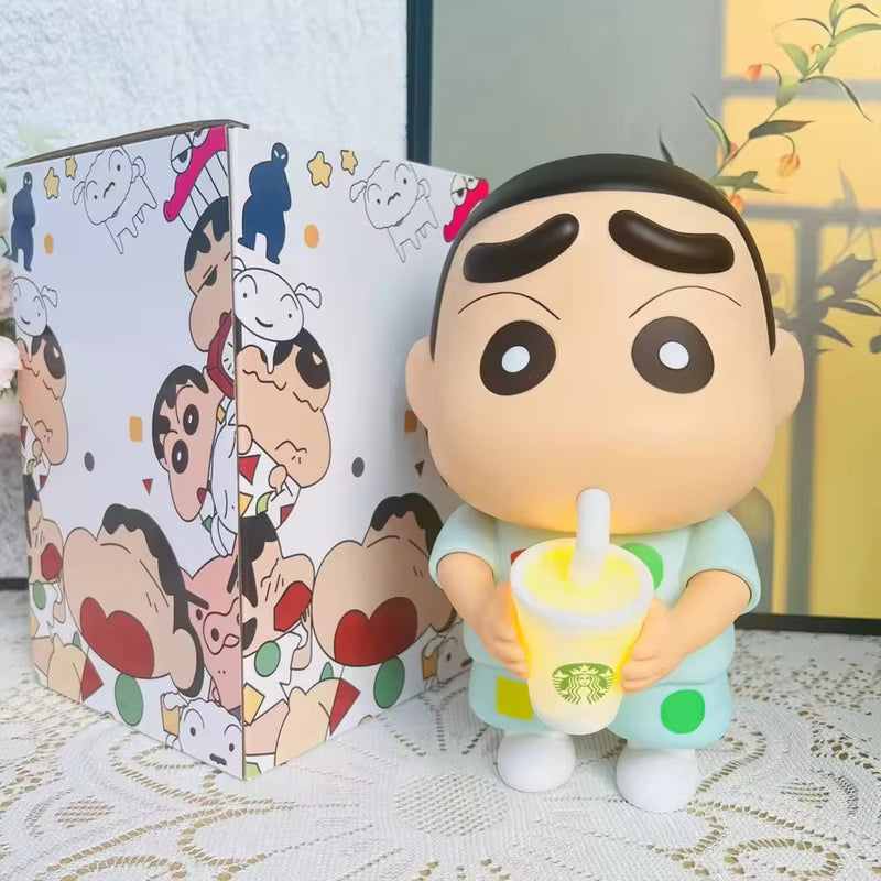 Shinchan Figure With LED Night Light Lamp