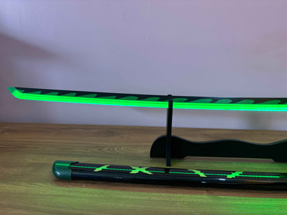 Shinazugawa Sanemi LED Katana - Glowing Sword of the Wind Hashira from Demon Slayer - Project M Shop