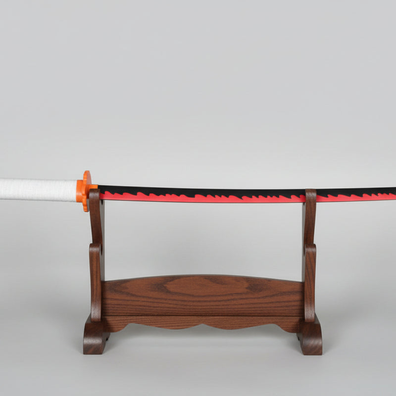 Rengoku Nichirin Katana - Flaming Red Wooden Sword - 104 CM Collectible from Demon Slayer - Project M Shop