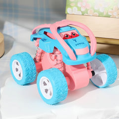 Mini Monster Car Toy With Friction Drive Cute Toy For Children - Random Color - Project M Shop