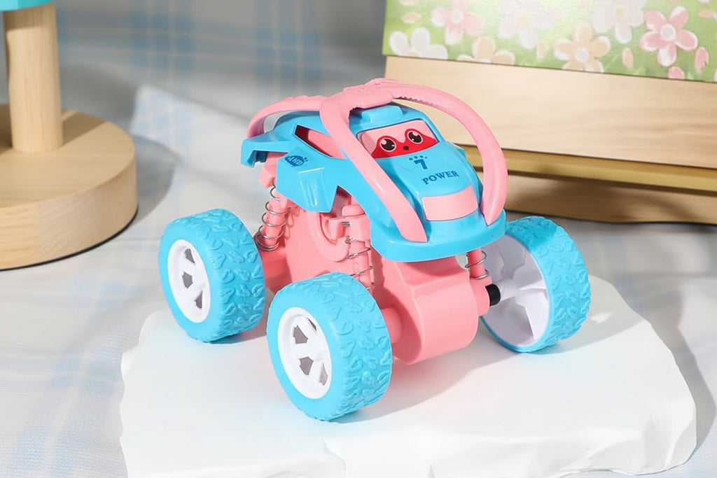 Mini Monster Car Toy With Friction Drive Cute Toy For Children - Random Color