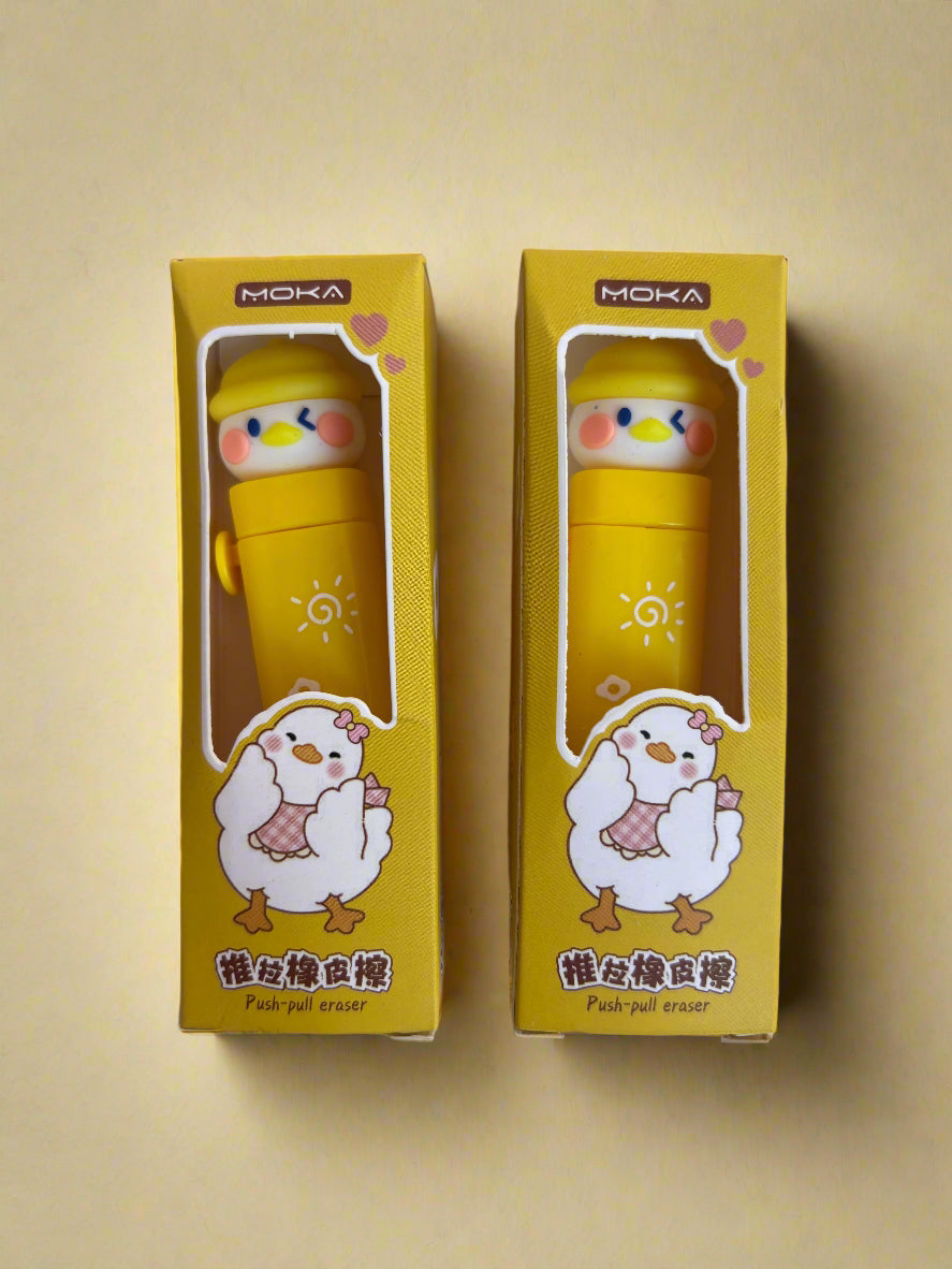 Chicken Pen & Eraser Combo – Set of 2 School Stationery