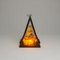 Witch On Broom Triangle Shaped Lantern LED Light For Decoration - For Indoor Use - Project M Shop