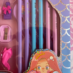 Ocean princess mermaid style stationery set - 13 pieces - Project M Shop