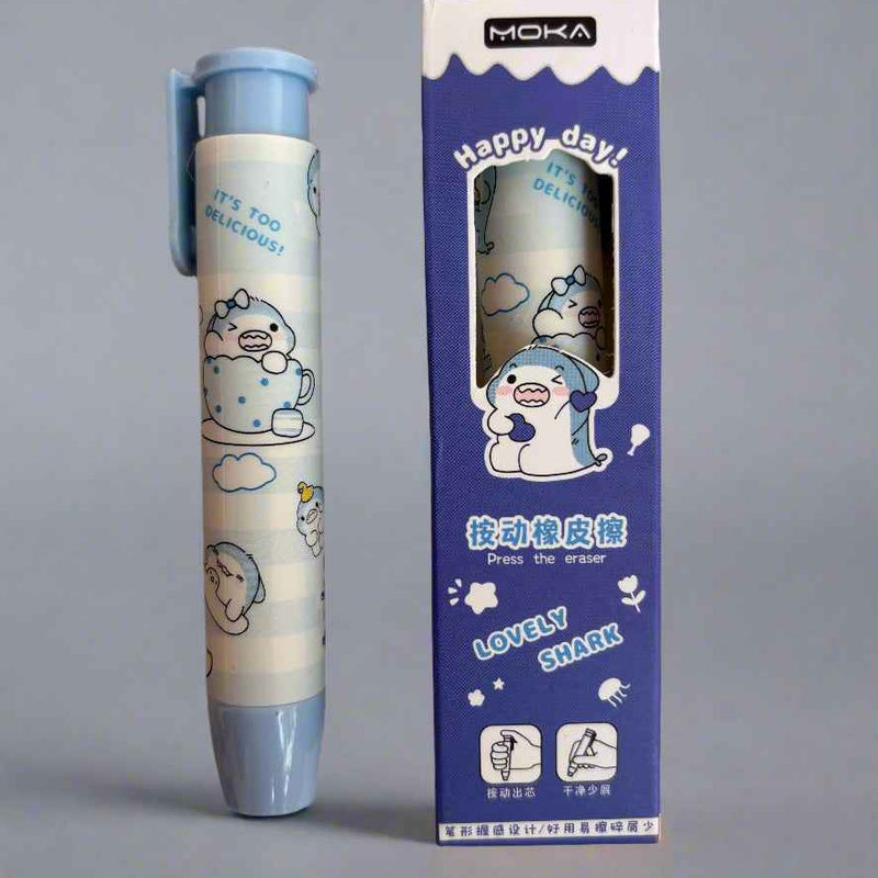 Lovely shark style pen eraser - combo of 2 - Project M Shop