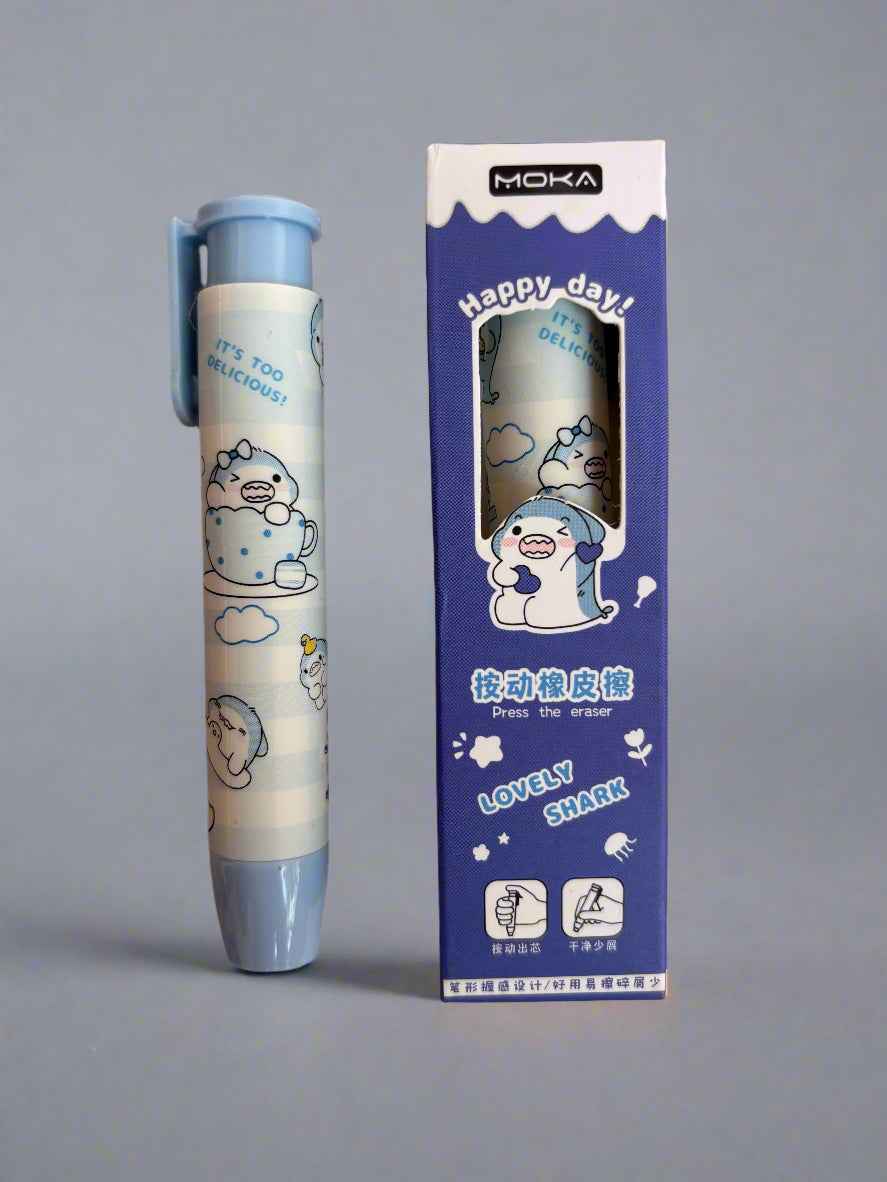 Lovely shark style pen eraser - combo of 2 - Project M Shop