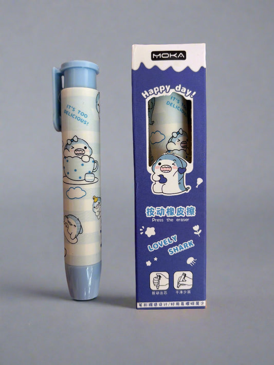Lovely shark style pen eraser - combo of 2 - Project M Shop