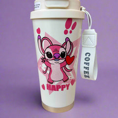 Heavenly Sips Angel Stitch Tumbler: Insulated Stainless Steel for Perfect Sips - Project M Shop