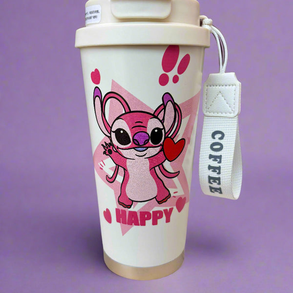 Heavenly Sips Angel Stitch Tumbler: Insulated Stainless Steel for Perfect Sips - Project M Shop