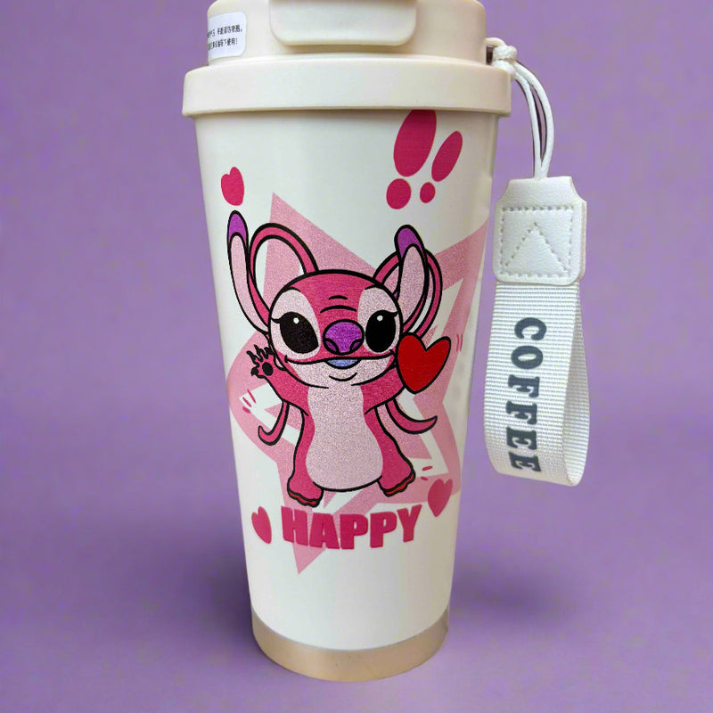 Heavenly Sips Angel Stitch Tumbler: Insulated Stainless Steel for Perfect Sips - Project M Shop