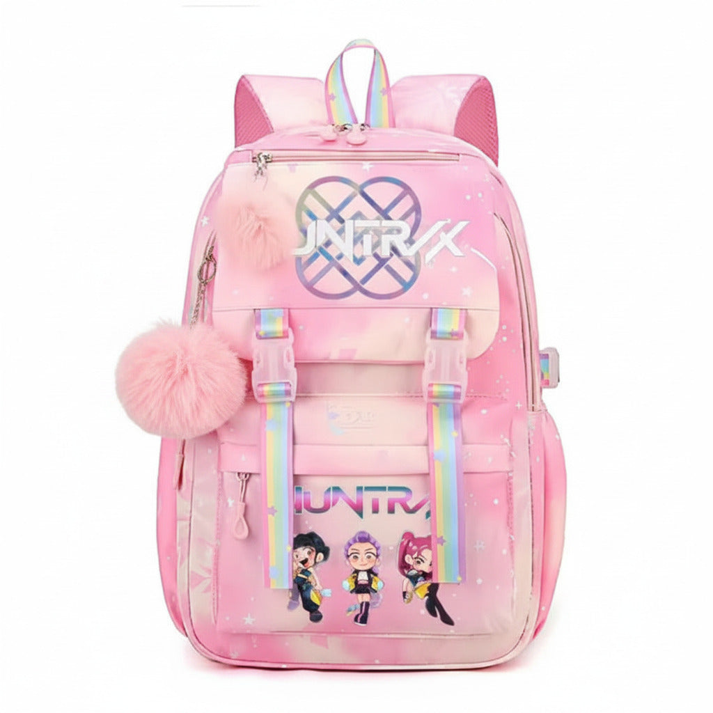K-Pop Demon Hunter Huntrx X Saja Boys School Bags