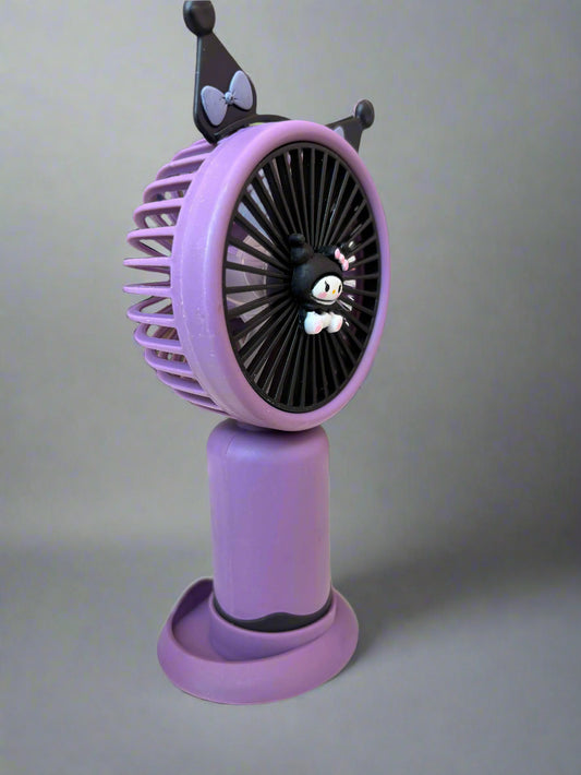 Kuromi Portable Mini Fan - Single Speed, Stylish and Compact - Project M Shop