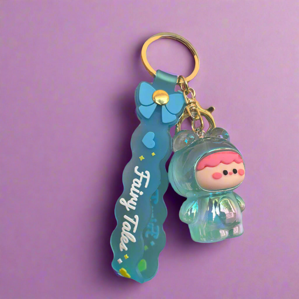 Blue Fairy Tales Acrylic Keychain – Storybook Charm