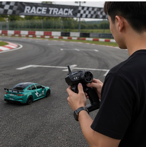 1:20 High Speed Drift RC Car With 20KM/H & Extra Set Of Tires And Cone - Drive your dream car - Project M Shop