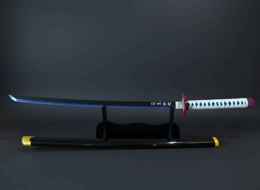 Tomioka Giyuu Blue LED Katana – Blue Demon Slayer-Inspired Glowing Sword