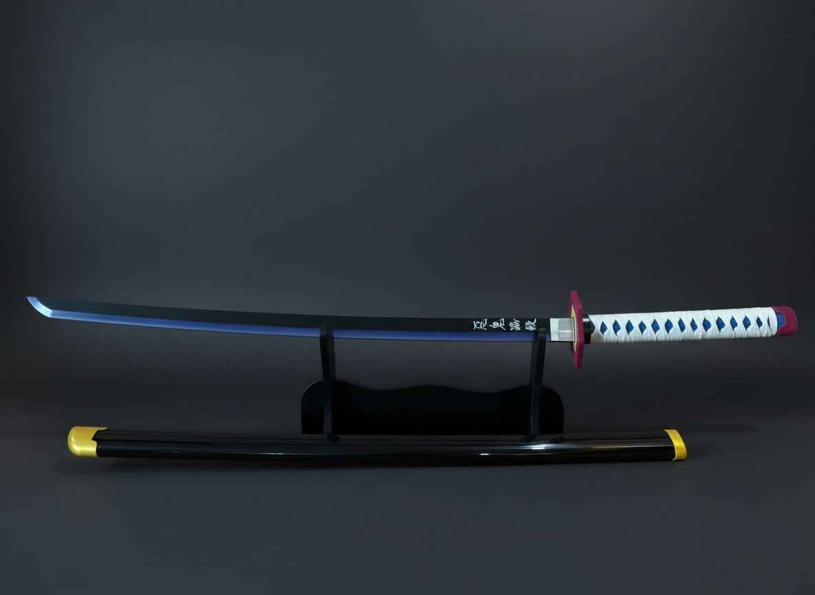 Tomioka Giyuu Blue LED Katana – Blue Demon Slayer-Inspired Glowing Sword